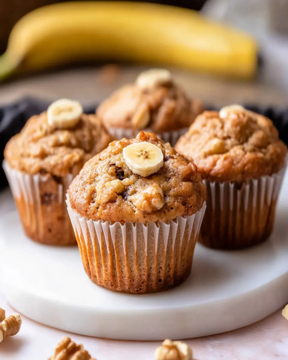 Vegan Banana Nut Muffins First Image First Image