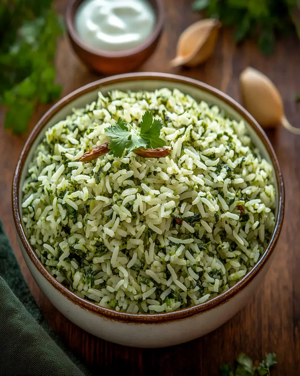 Palak Rice First Image First Image