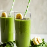 Creamy Green Smoothie Recipe (Green Detox Smoothie) First Image First Image