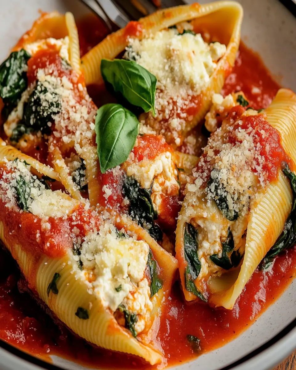 Garlic Chicken & Spinach Stuffed Shells First Image First Image