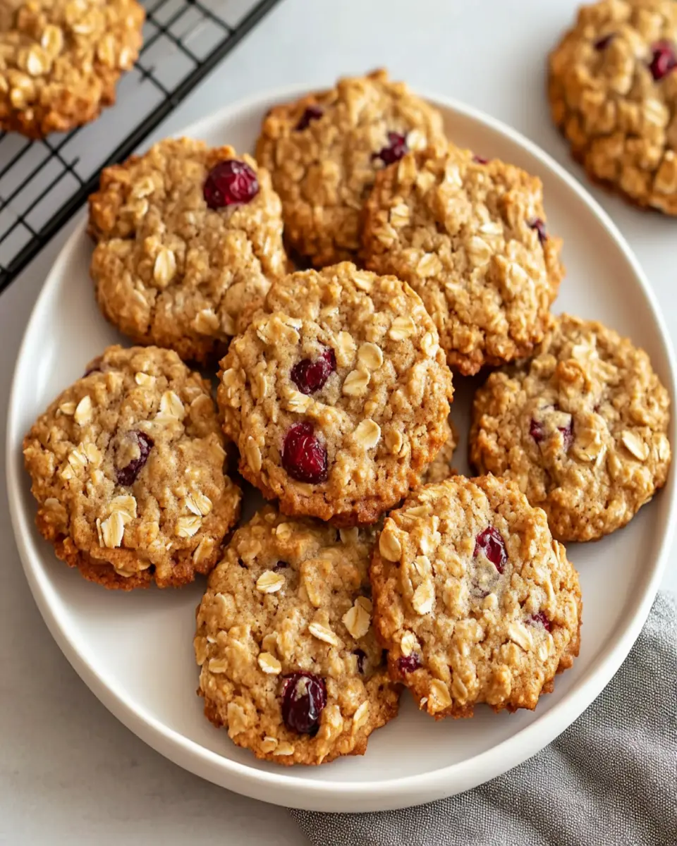 Cranberry Oatmeal Cookies First Image First Image