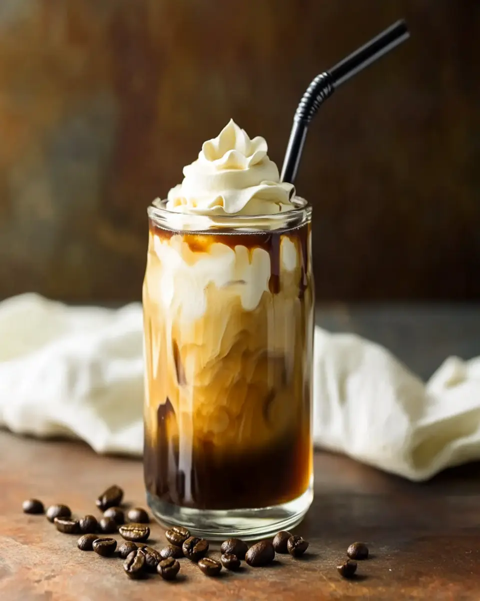 French Vanilla Iced Coffee with Homemade Vanilla Syrup First Image First Image
