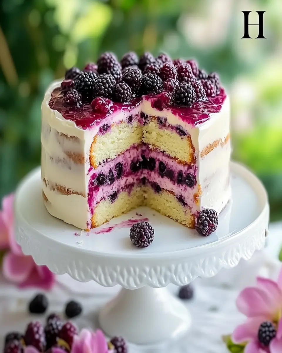 Fresh Mulberry Cake Recipe for Summer Desserts First Image First Image