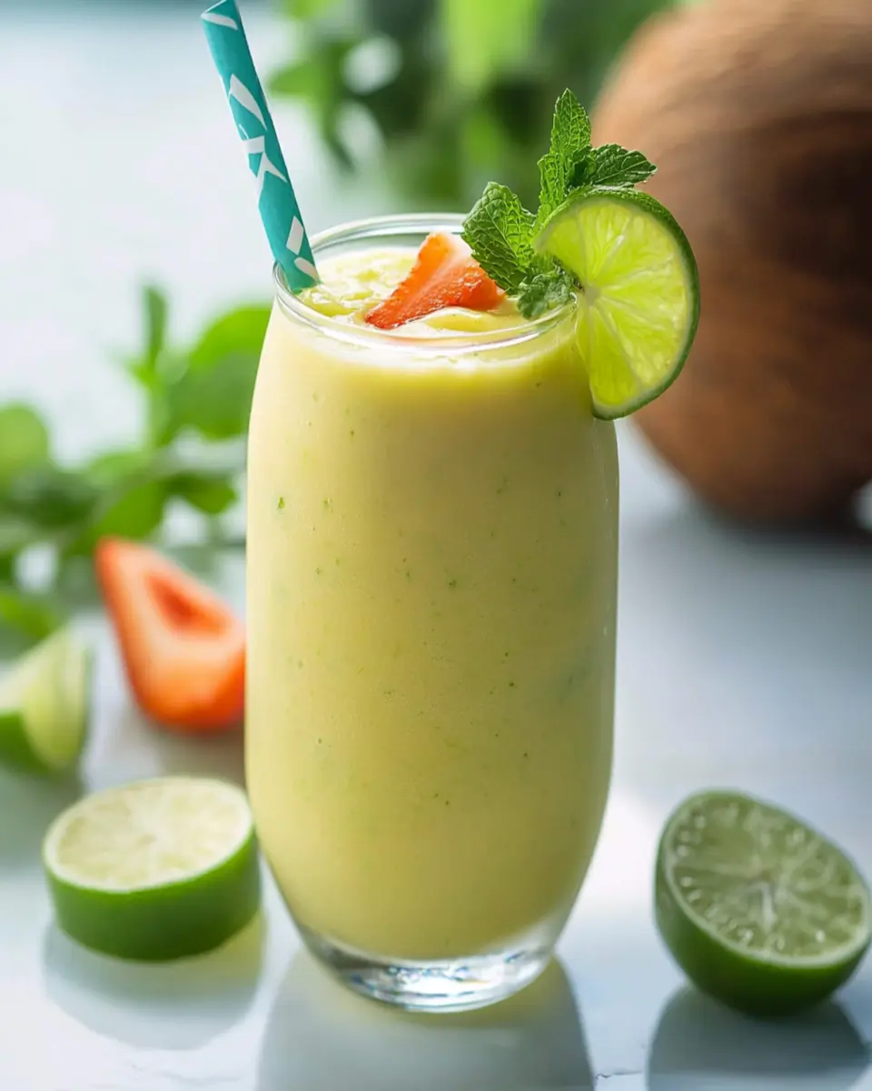 Coconut Water Smoothie for Glowing Skin First Image First Image