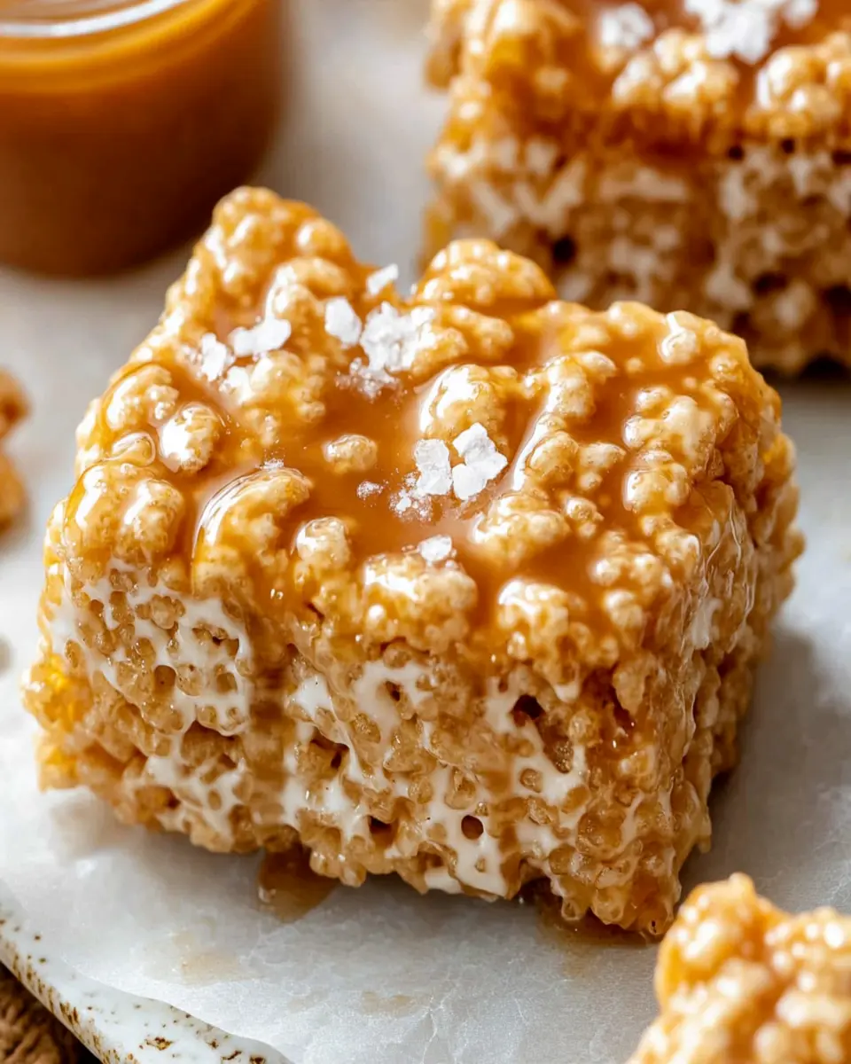 Brown Butter Dulce de Leche Rice Krispie Treats First Image First Image