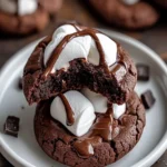 Double Chocolate Marshmallow Cookies – Gooey & Fudgy Treat First Image First Image