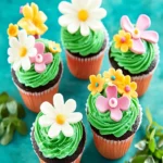 Easy Marshmallow Cupcakes {Flower Pot} First Image First Image