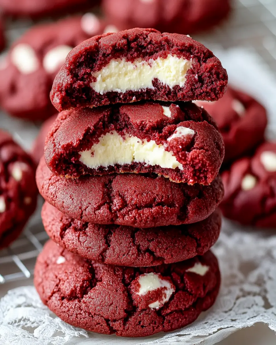 Red Velvet Cream Cheese Cookies First Image First Image