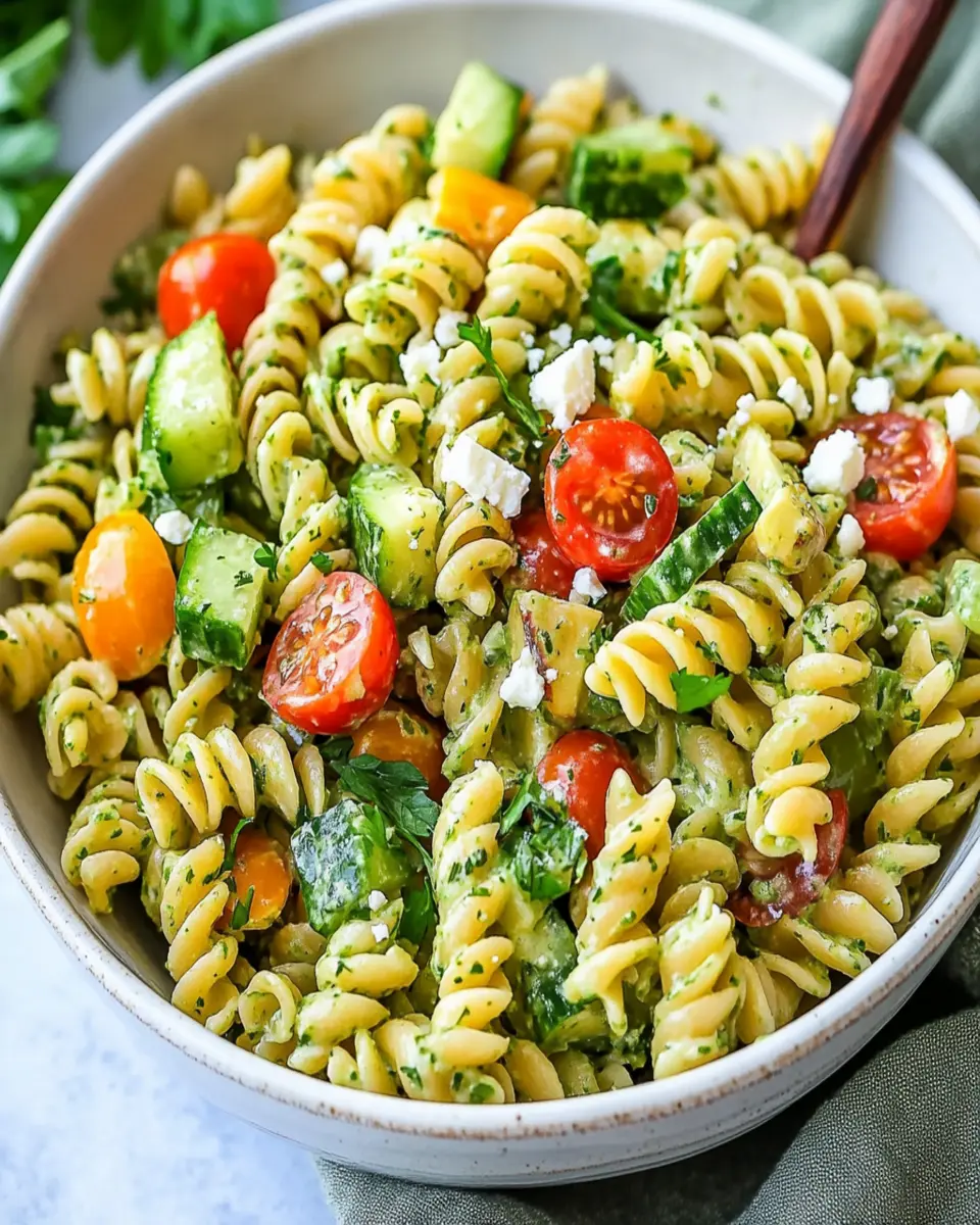 Green Goddess Pasta Salad Recipe First Image First Image