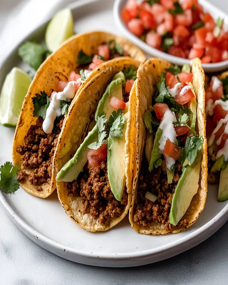 Crispy Ground Beef Tacos First Image First Image