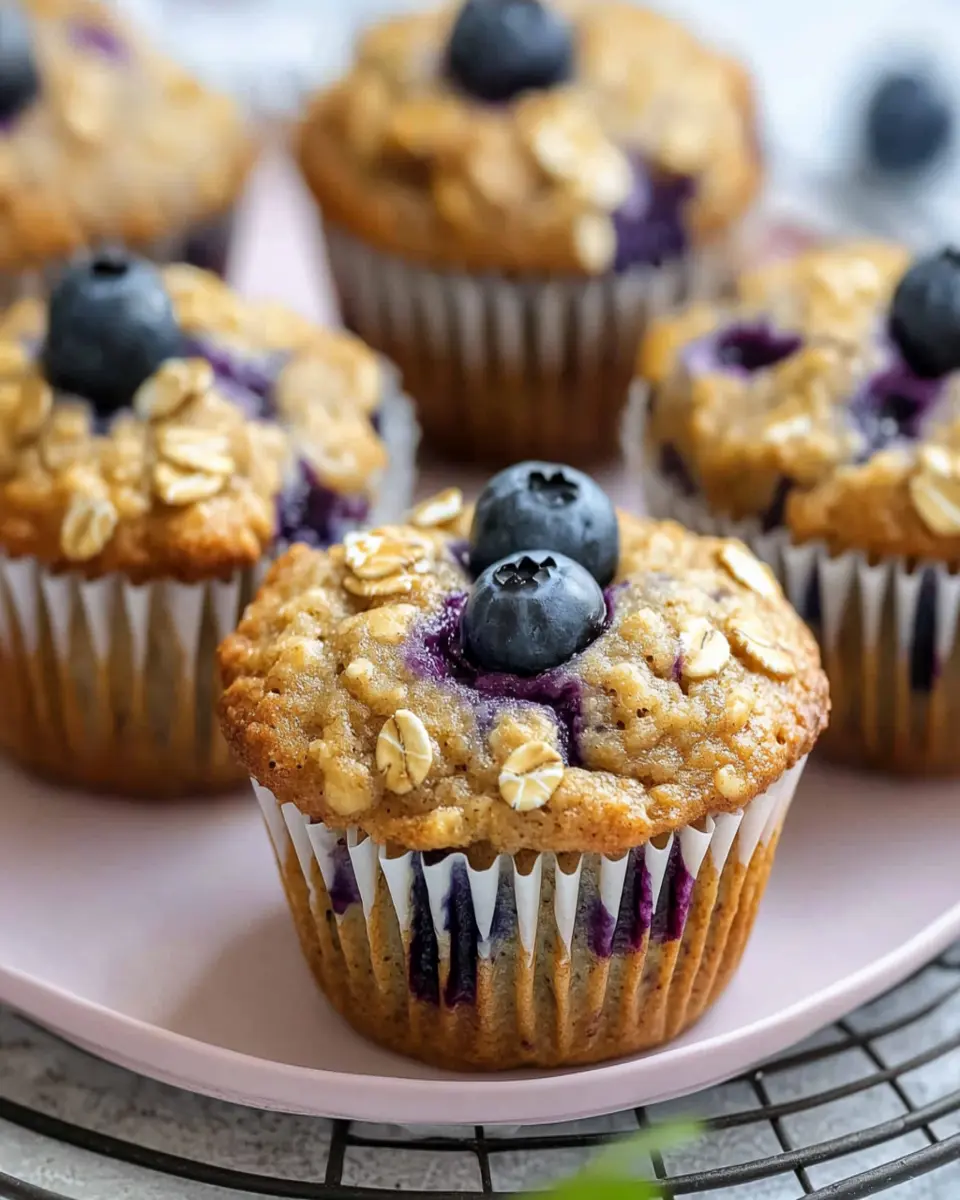 Blueberry Oatmeal Muffins First Image First Image