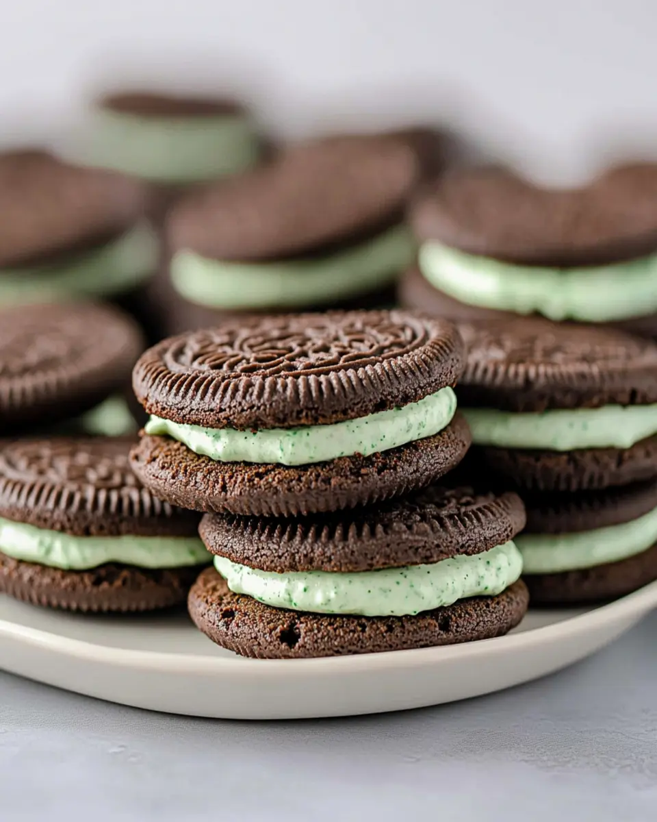 Mint Chocolate Oreos First Image First Image