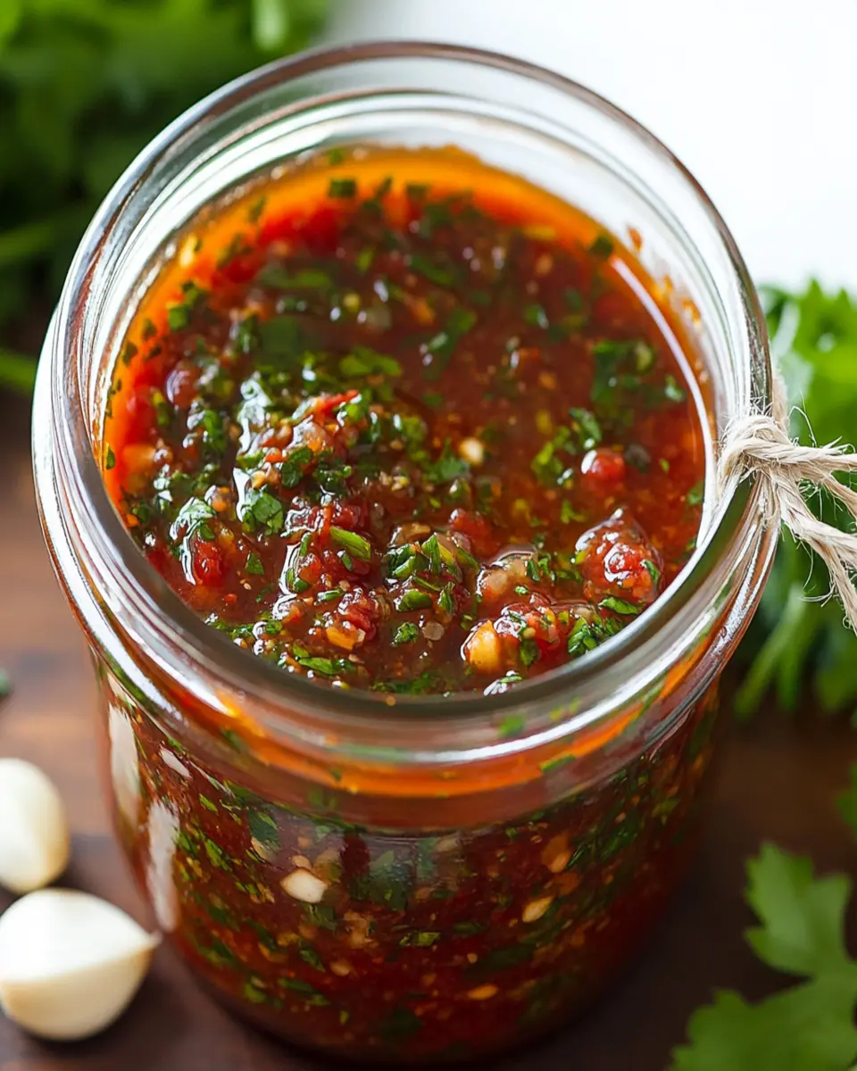 Red Chimichurri Sauce First Image First Image
