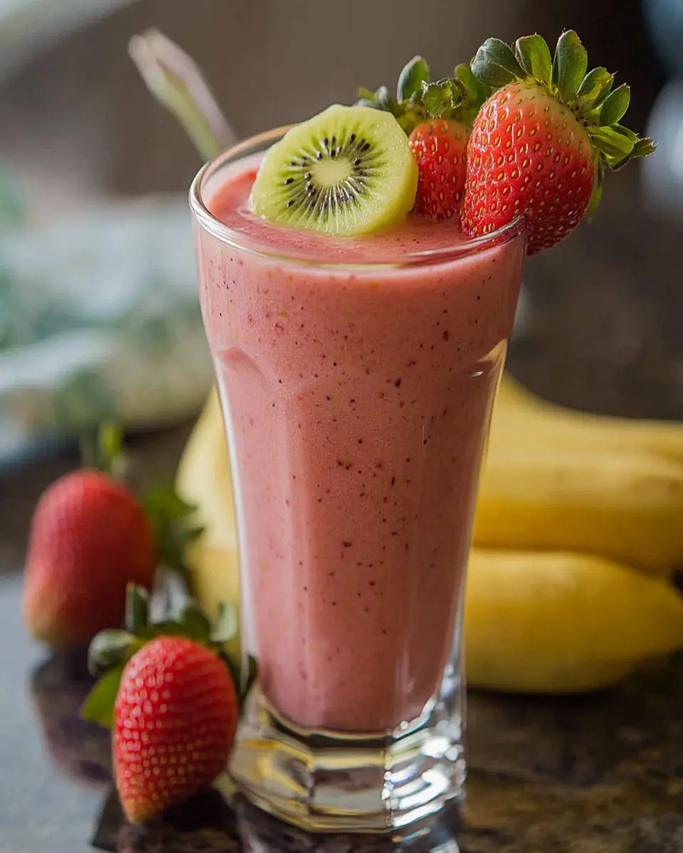 Strawberry Banana Kiwi Smoothie First Image First Image