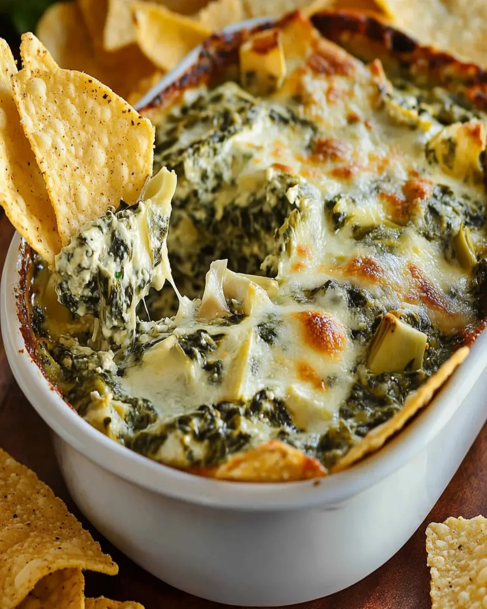 Hot Spinach Artichoke Dip First Image First Image