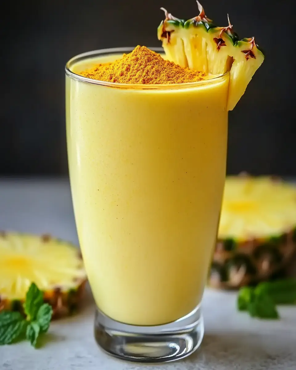 Protein Pineapple Turmeric Smoothie: An Incredible Ultimate Recipe for Amazing Health First Image First Image