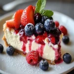 Velvety Vanilla Berry Cheesecake – Creamy & Elegant Dessert First Image First Image
