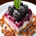 Salted Bliss Blackberry Pretzel Fusion – Sweet & Salty Dessert First Image First Image