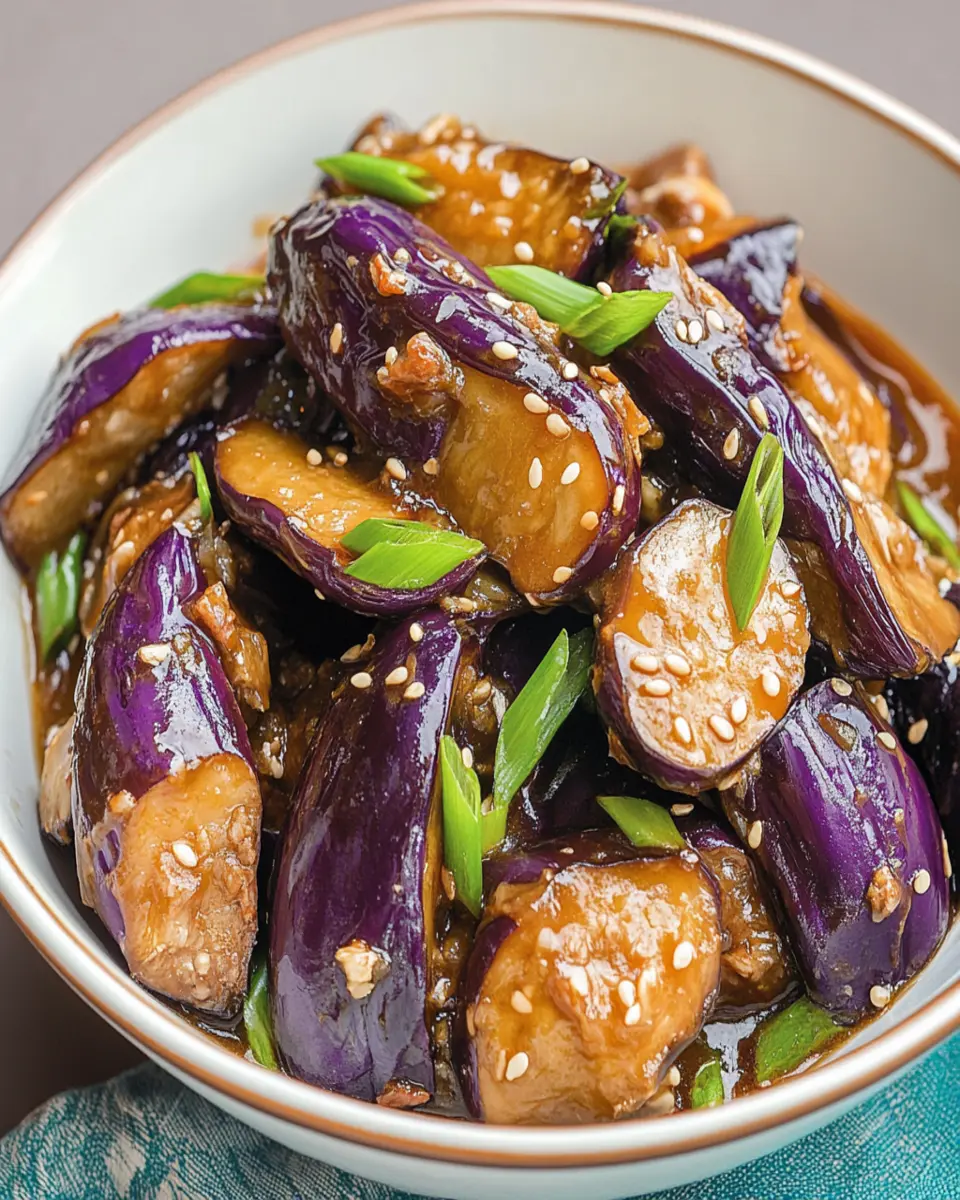 Chinese Eggplant with Garlic Sauce – Restaurant Style! (VIDEO) First Image First Image