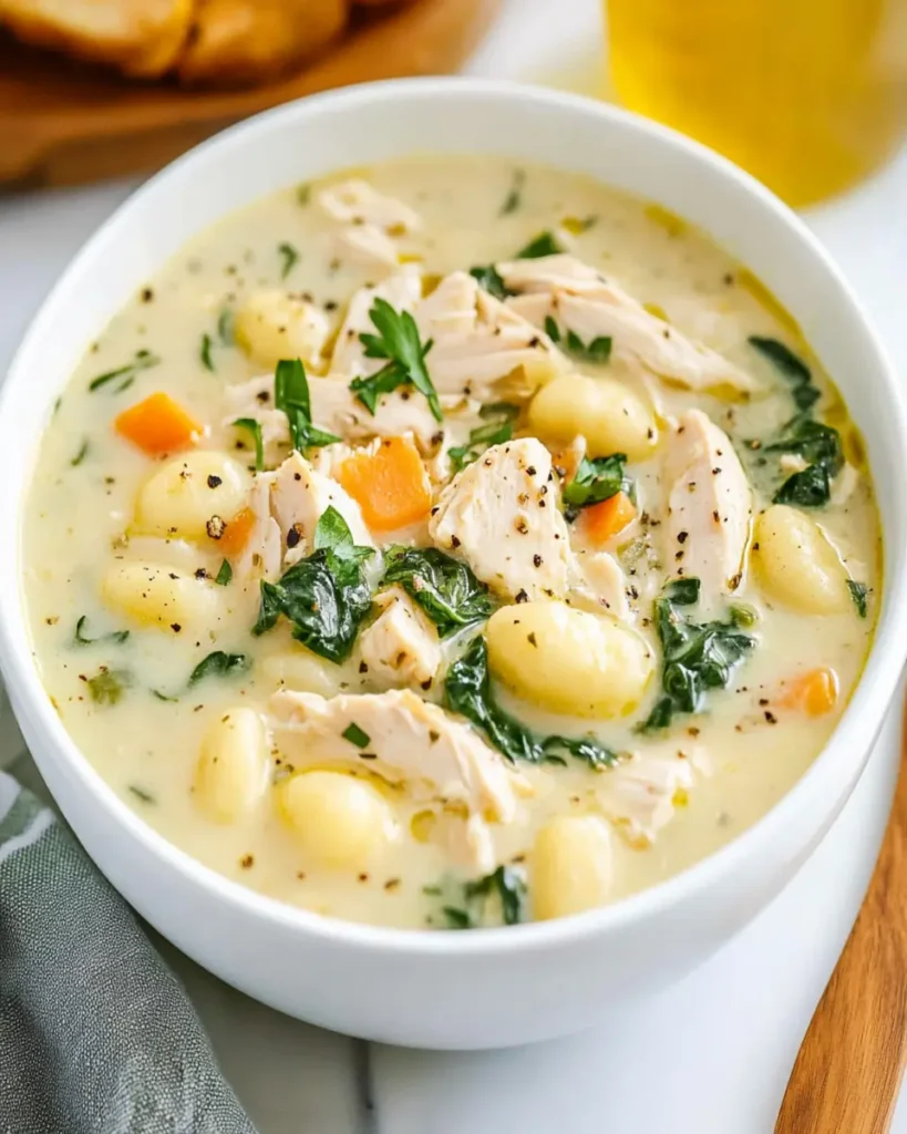 Slow Cooker Chicken Gnocchi Soup First Image First Image