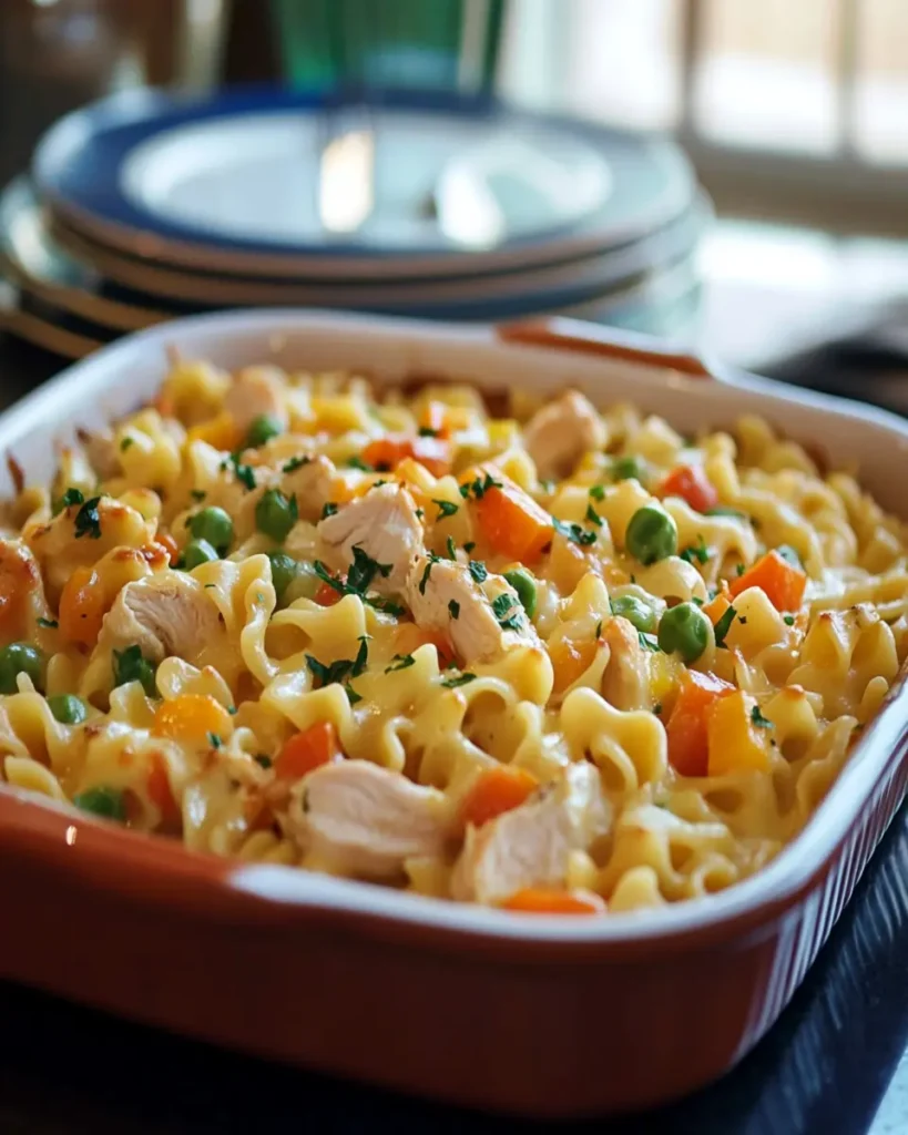 Easy Chicken Noodle Casserole (No Pre-Cooking the Noodles!) First Image First Image