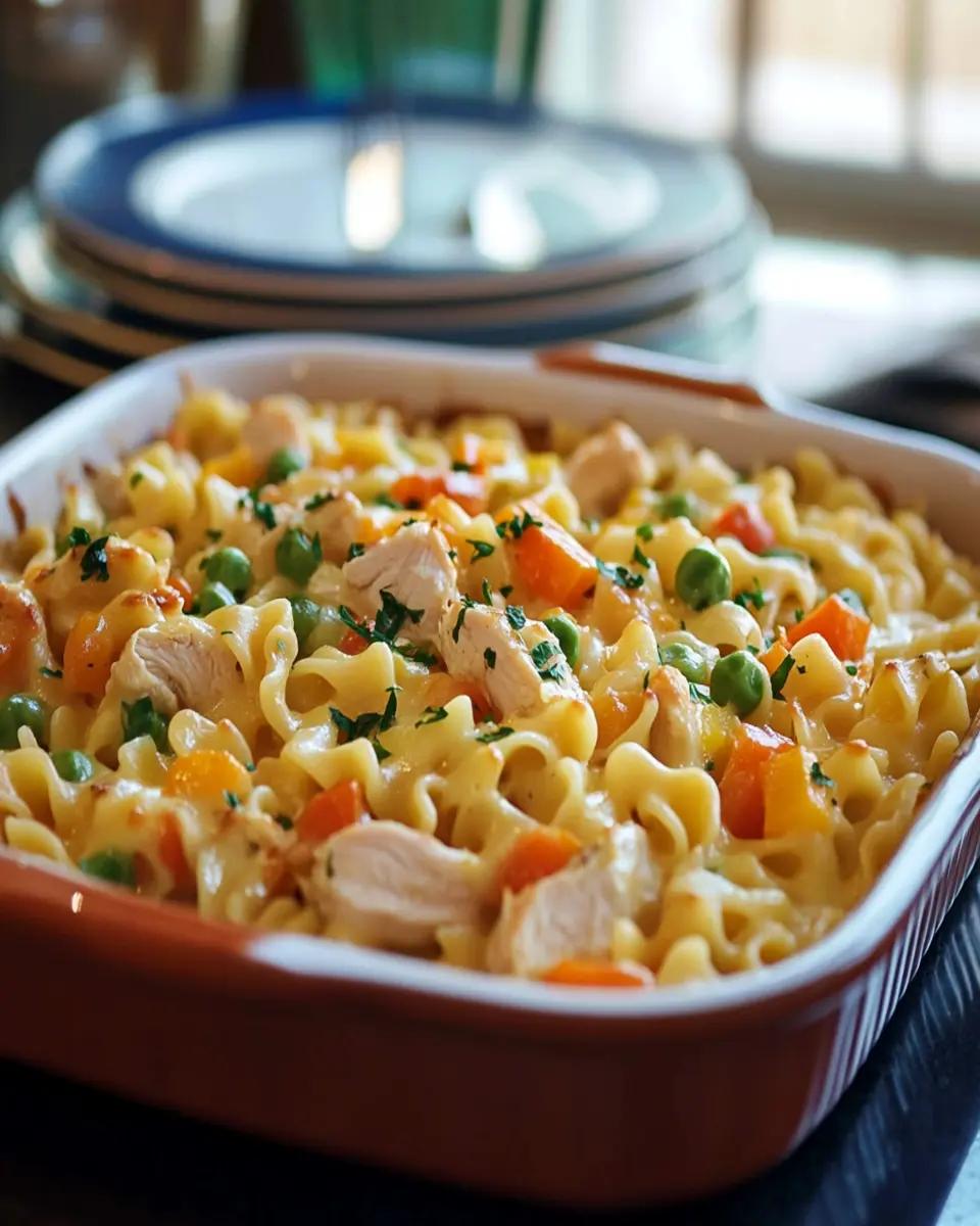 Easy Chicken Noodle Casserole (No Pre-Cooking the Noodles!) First Image First Image