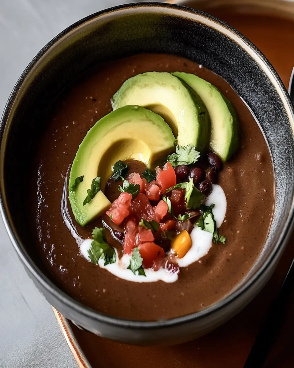 Creamy Black Bean Soup First Image First Image
