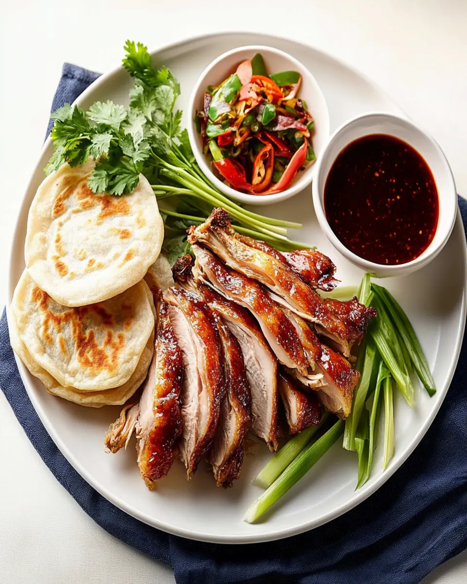 Air Fryer Crispy Duck with Pancakes First Image First Image