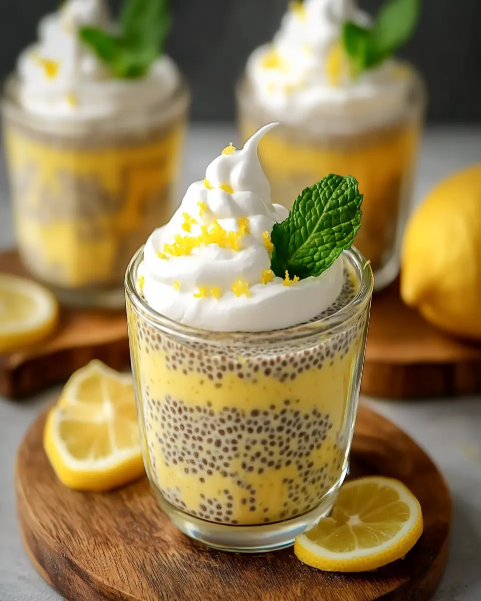 Lemon Cream Chia Pudding: Refreshing & Healthy Chia Seed Dessert First Image First Image