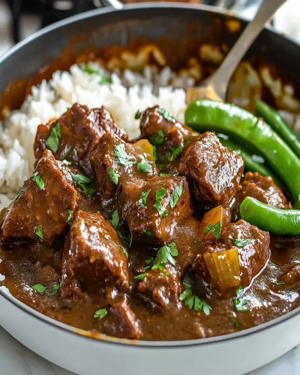 Beef Tips and Rice First Image First Image