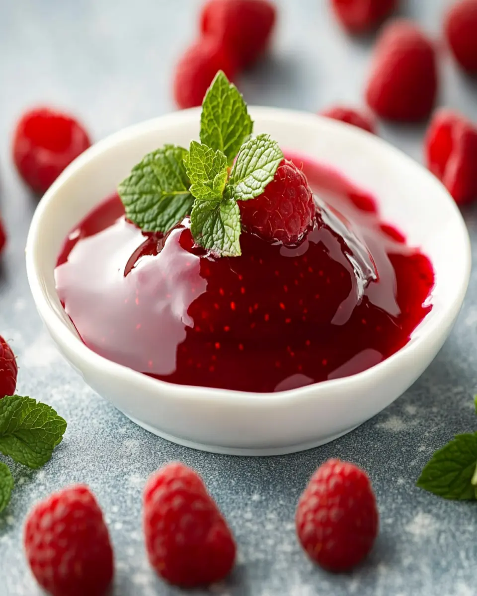 Easy Raspberry Sauce First Image First Image