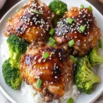 Oven Baked Teriyaki Chicken Thighs First Image First Image