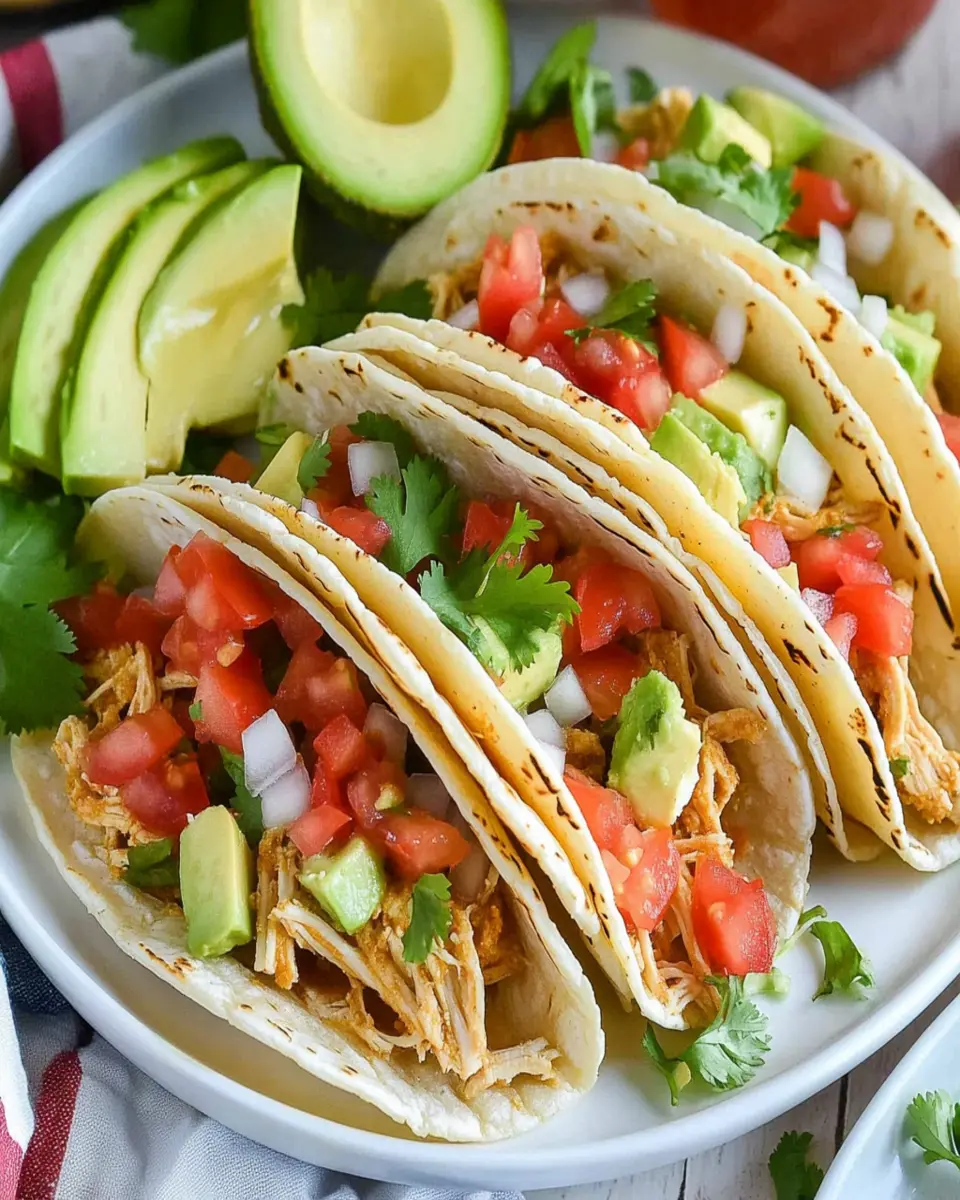 Slow Cooker Ranch Chicken Tacos First Image First Image