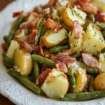 Slow Cooker Green Beans and Potatoes with Bacon First Image First Image