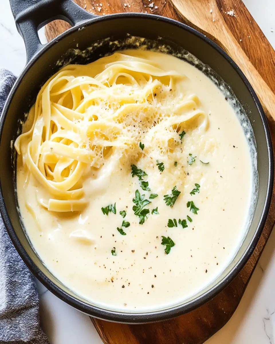 Homemade Alfredo Sauce First Image First Image