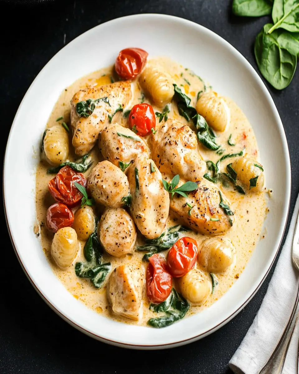One-Pan Creamy Chicken and Gnocchi (Ready in About 30 Minutes) First Image First Image